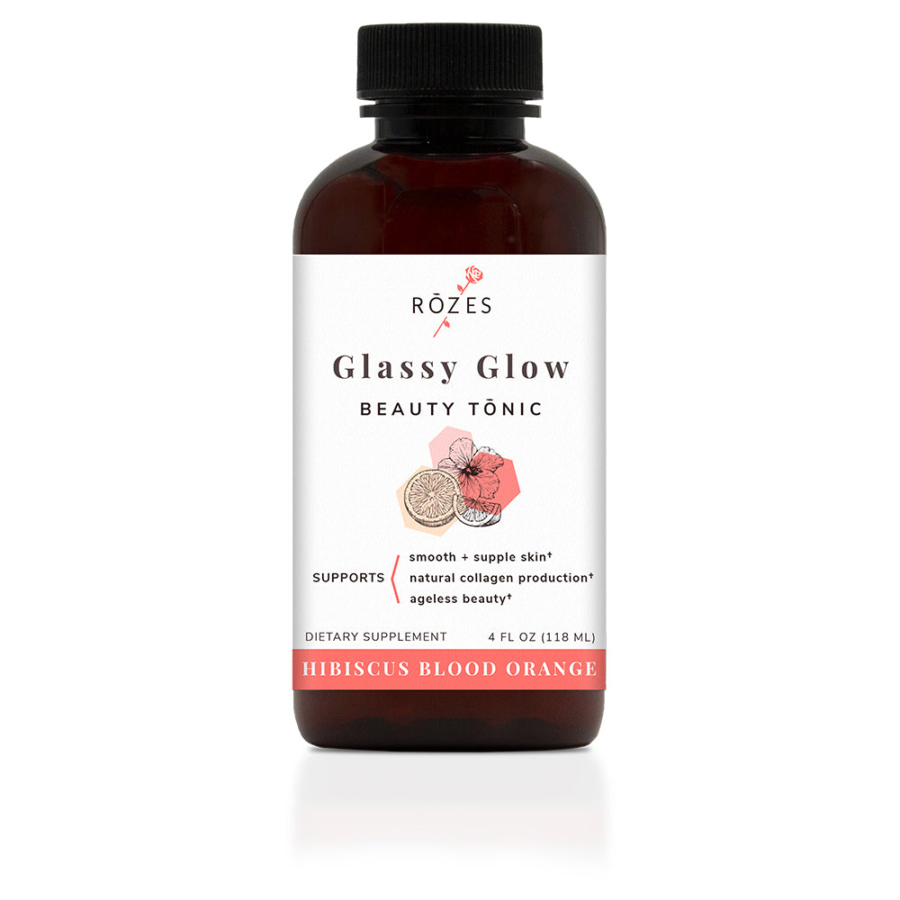 Glassy Glow Beauty Tonic Hibiscus Blood Orange Flavor - Beauty Drink for Glowing Skin