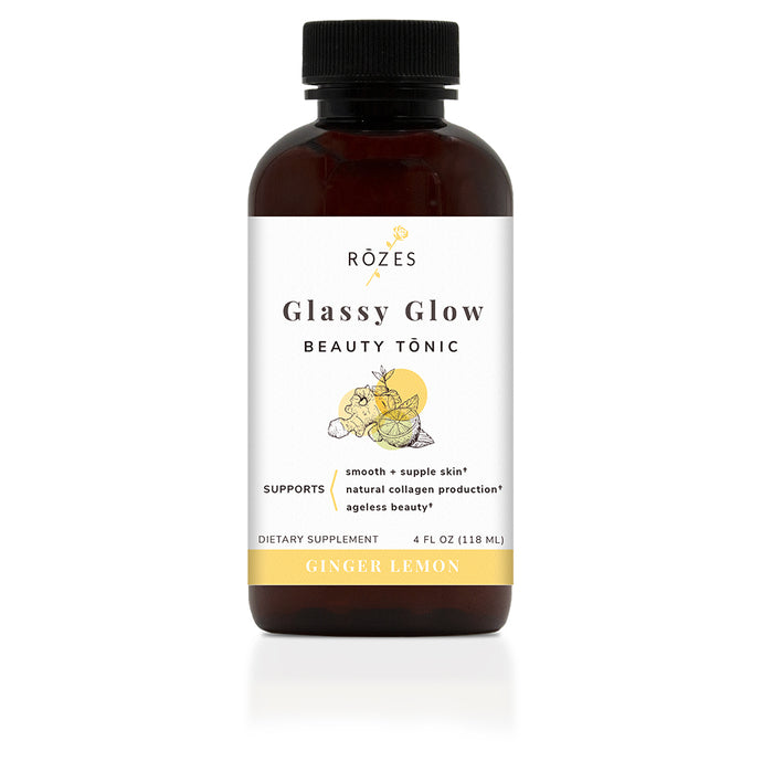Glassy Glow Beauty Tonic Ginger Lemon Flavor - Beauty Drink for Glowing Skin